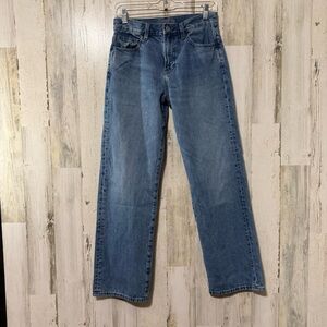 JW ANDERSON Uniqlo Light Blue High Rise Jeans